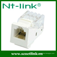 Type d&#39;outil blanc 6P4C cat3 rj11 keystone jack